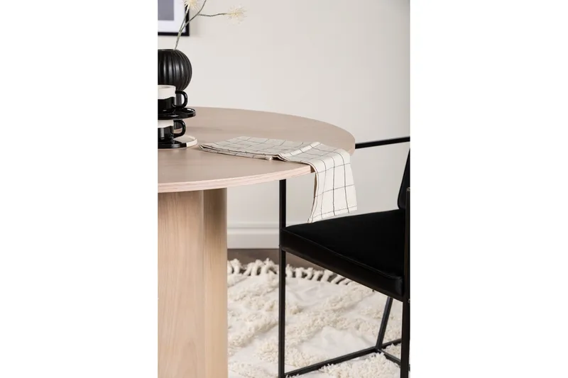 Olivia Spisebord 110 cm Rundt - Whitewash - Møbler - Borde - Sofabord