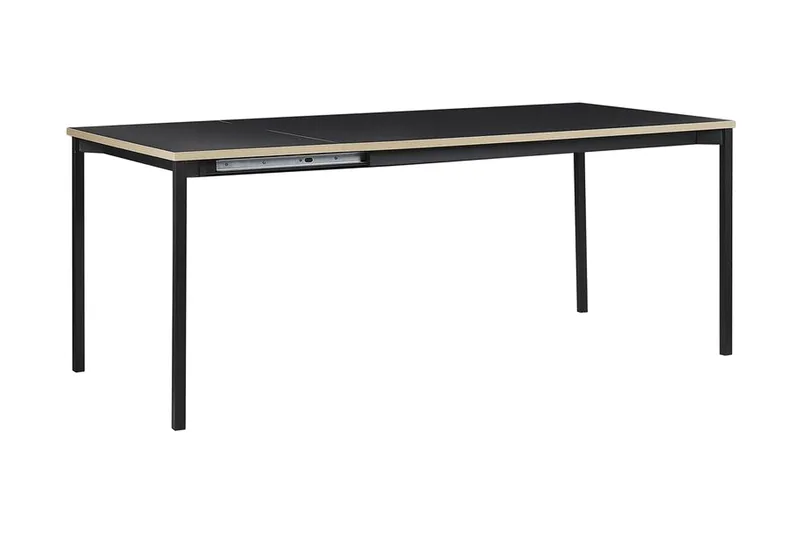 Ozein Spisebord 190 cm Sammenfoldeligt - Sort - Møbler - Borde - Spisebord og køkkenbord
