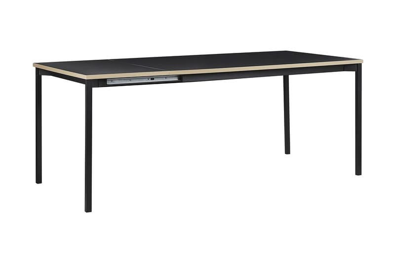 Ozein Spisebord 190 cm Sammenfoldeligt - Sort - Møbler - Borde - Spisebord og køkkenbord