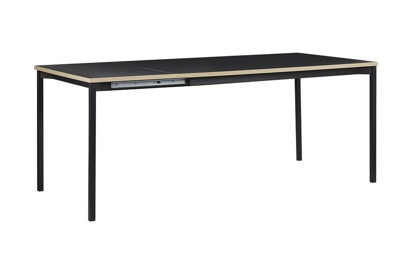 Ozein Spisebord 190 cm Sammenfoldeligt - Sort - Spisebord og køkkenbord - Semmenfoldeligt bord