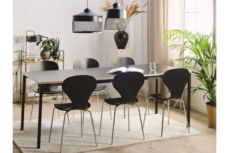 Ozein Spisebord 190 cm Sammenfoldeligt - Sort - Møbler - Borde - Spisebord og køkkenbord