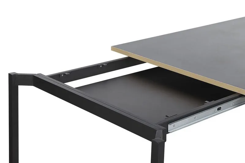 Ozein Spisebord 190 cm Sammenfoldeligt - Sort - Møbler - Borde - Spisebord og køkkenbord