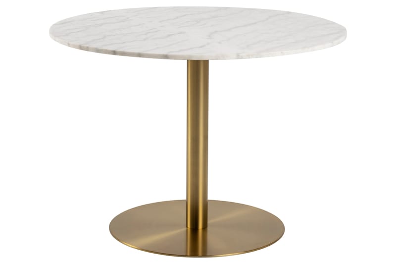 Palisades Spisebord 105 cm Rund - Guld - Møbler - Borde - Spisebord og køkkenbord