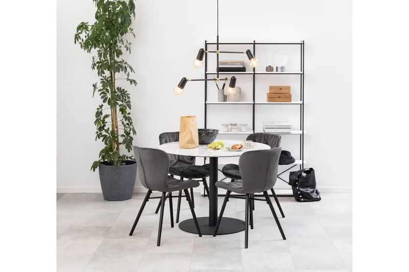 Palisades Spisebord 105 cm Rund - Sort - Møbler - Borde - Spisebord og køkkenbord