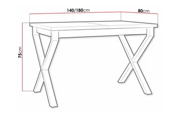 Patrickswell Spisebord 80 cm - Sort - Møbler - Borde - Spisebord og køkkenbord