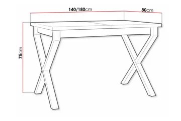 Patrickswell Spisebord 80 cm - Sort - Møbler - Borde - Spisebord og køkkenbord