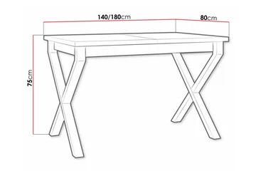 Patrickswell Spisebord 80 cm - Sort - Møbler - Borde - Spisebord og køkkenbord