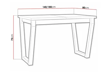 Patrickswell Spisebord 80 cm - Sort - Møbler - Borde - Spisebord og køkkenbord