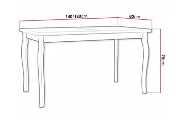 Patrickswell Spisebord 80 cm - Sort - Møbler - Borde - Spisebord og køkkenbord