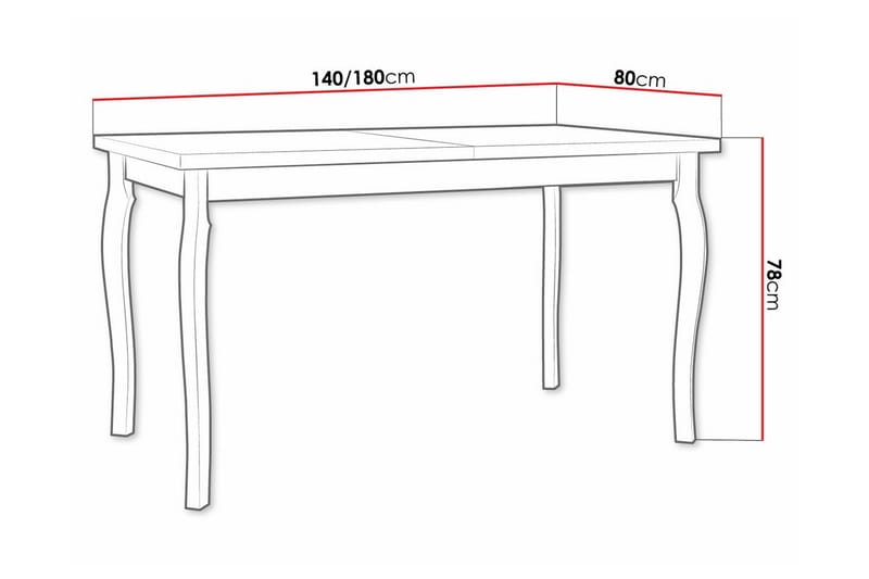 Patrickswell Spisebord 80 cm - Sort - Møbler - Borde - Spisebord og køkkenbord