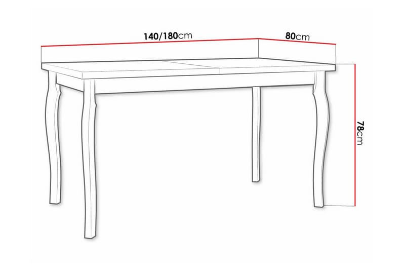 Patrickswell Spisebord 80 cm - Sort - Møbler - Borde - Spisebord og køkkenbord