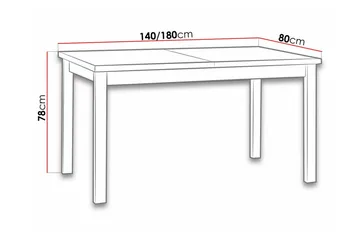 Patrickswell spisebord 80 cm - Møbler - Borde - Spisebord og køkkenbord
