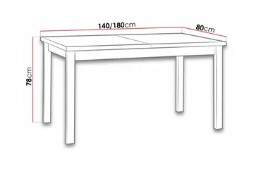 Patrickswell spisebord 80 cm - Møbler - Borde - Spisebord og køkkenbord