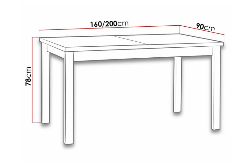 Patrickswell Spisebord 90 cm - Sort - Møbler - Borde - Spisebord og køkkenbord