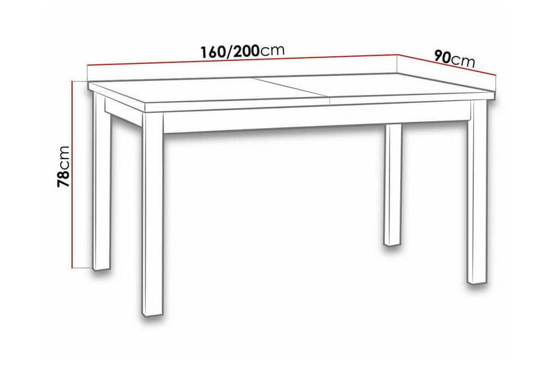 Patrickswell spisebord 90 cm - Møbler - Borde - Spisebord og køkkenbord