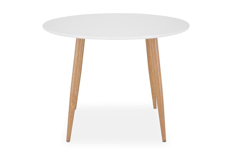 Pelle Spisebord 100 cm Rundt - Hvid - Spisebord og køkkenbord