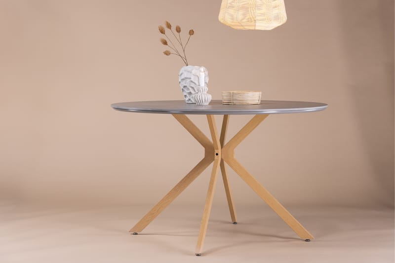 Penny Rundt Spisebord 120 cm - Grå - Spisebord og køkkenbord
