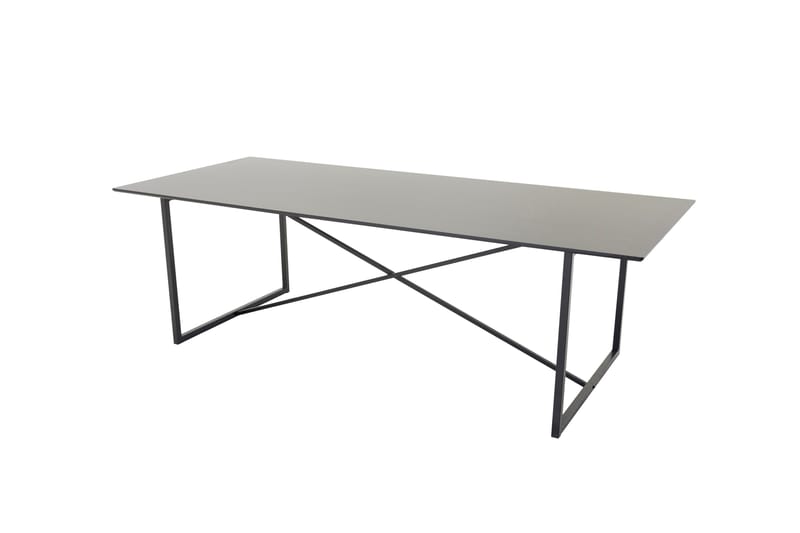 Perlie Spisebord 240x100 cm Sort - Venture Home - Spisebord og køkkenbord