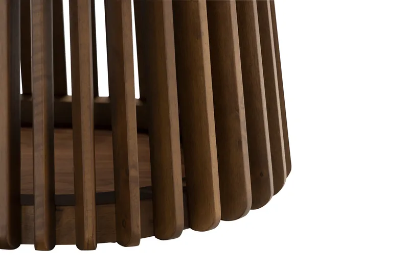 Peyra Ovalt Spisebord 200 cm til 6 personer Køkkenbord Massiv Valnød - Natur - Møbler - Borde - Spisebord og køkkenbord