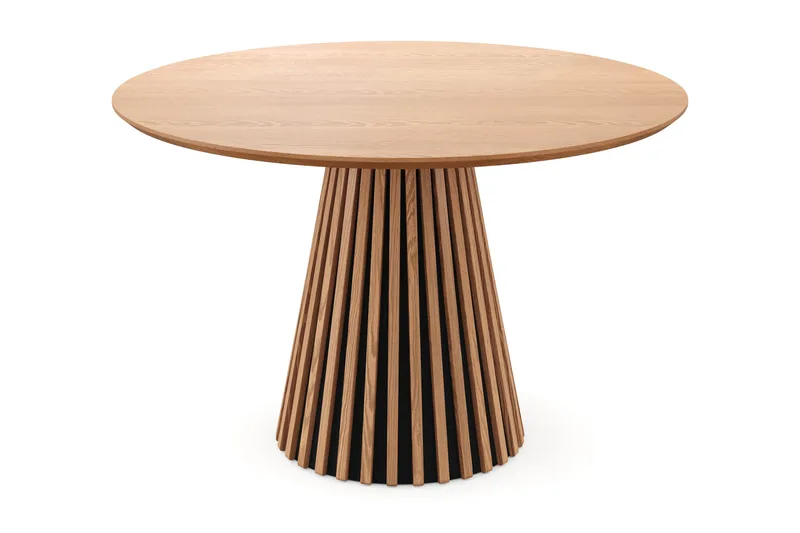 Peyra Rundt Spisebord 110 cm Finér, Eg