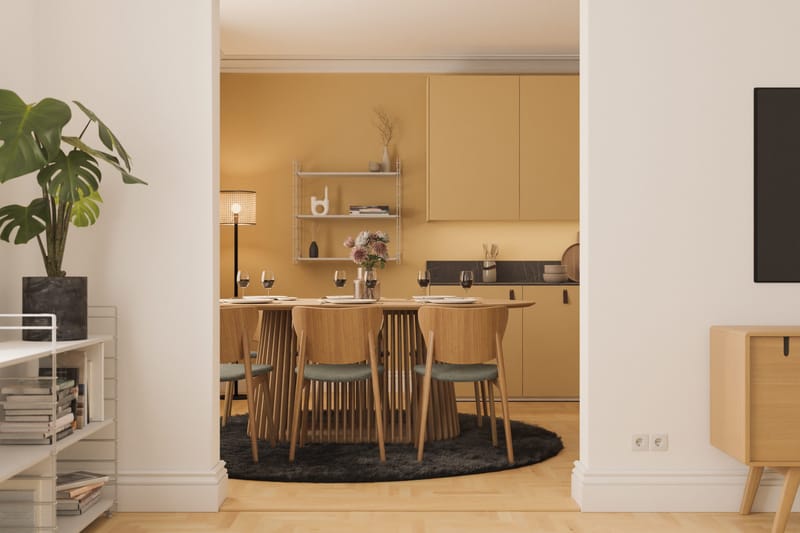 Peyra Spisebord 200 cm Ovalt Eg - Natur - Møbler - Borde - Spisebord og køkkenbord