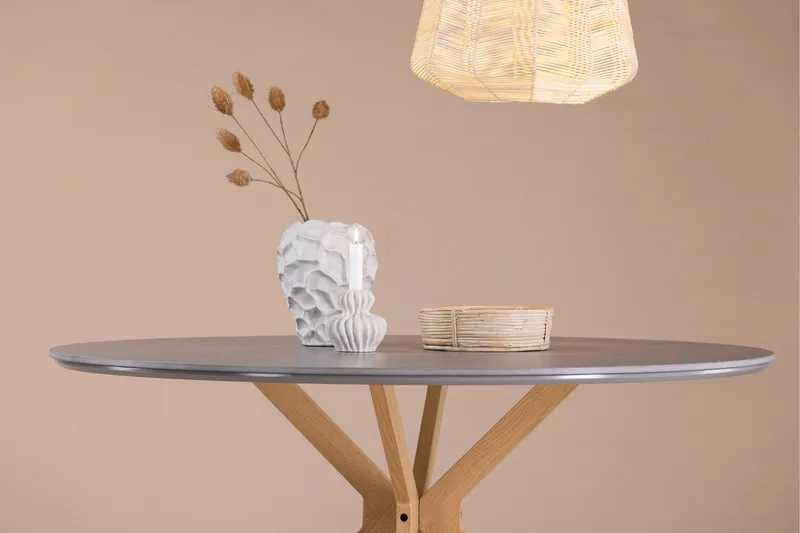 Piazza Rundt Spisebord 120 cm - Grå - Møbler - Borde - Spisebord og køkkenbord