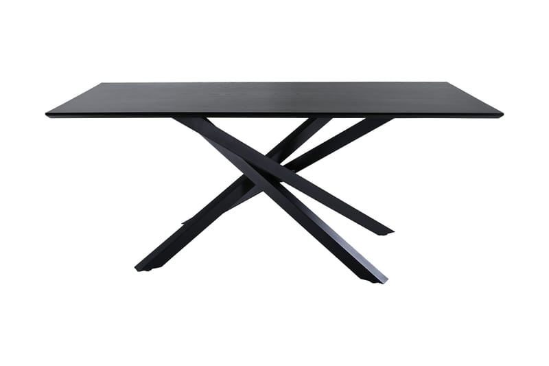 Piazza Spisebord 190 cm Sort - Møbler - Borde - Spisebord og køkkenbord