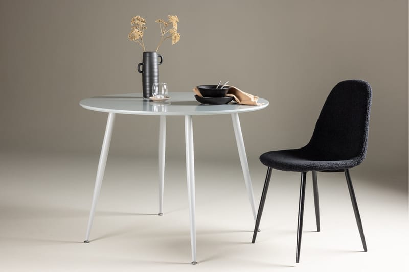 Plaza Rundt Spisebord 100 cm - Grå - Møbler - Borde - Spisebord og køkkenbord