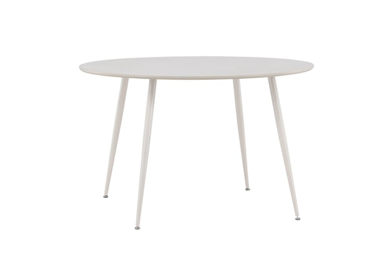 Plaza Rundt Spisebord 120 cm med Metaludseende - Beige - Møbler - Borde - Spisebord og køkkenbord