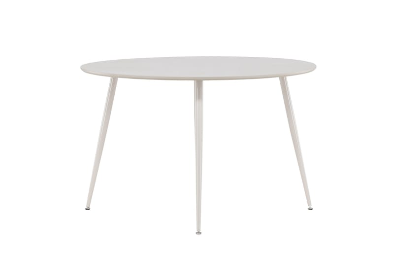 Plaza Rundt Spisebord 120 cm med Metaludseende, Beige
