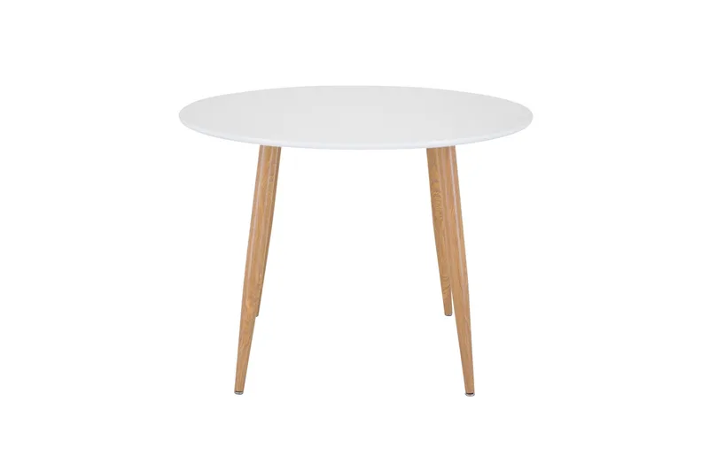 Plaza Spisebord 100 cm, Hvid