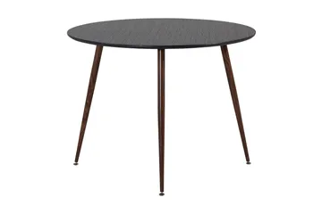 Plaza Spisebord Rundt - Sort/Brun - Møbler - Borde - Spisebord og køkkenbord