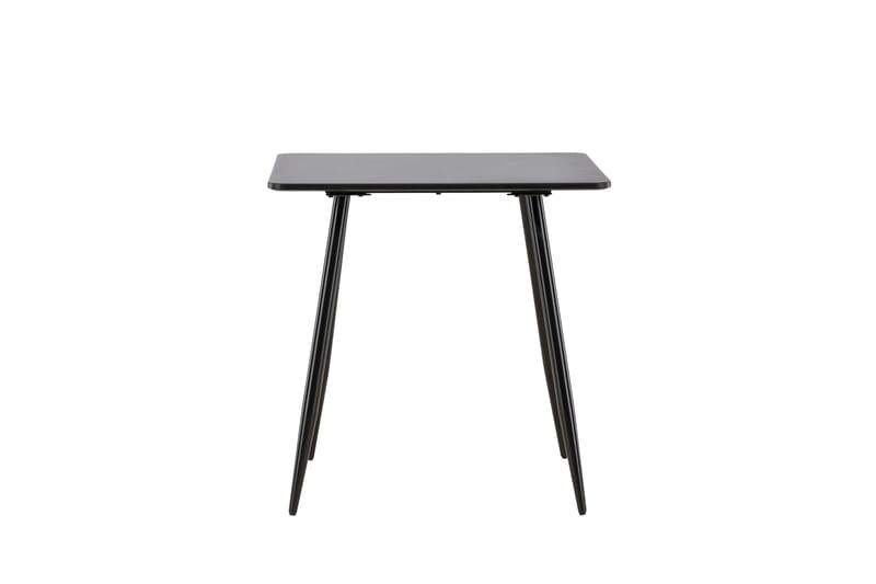 Polar Lille Kvadratisk Spisebord 75 cm i Træ med Metaludseende - Sort - Møbler - Borde - Spisebord og køkkenbord