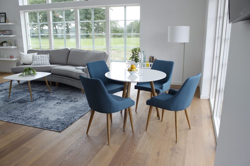 Polar Lille Rundt Spisebord 90 cm i Træ - Hvid - Møbler - Borde - Spisebord og køkkenbord