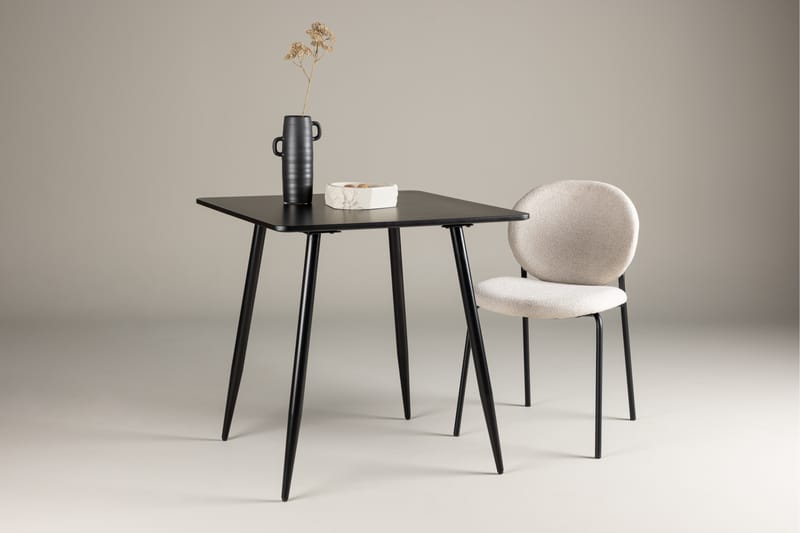 Polar Spisebord 75x75 cm - Sort - Møbler - Borde - Spisebord og køkkenbord
