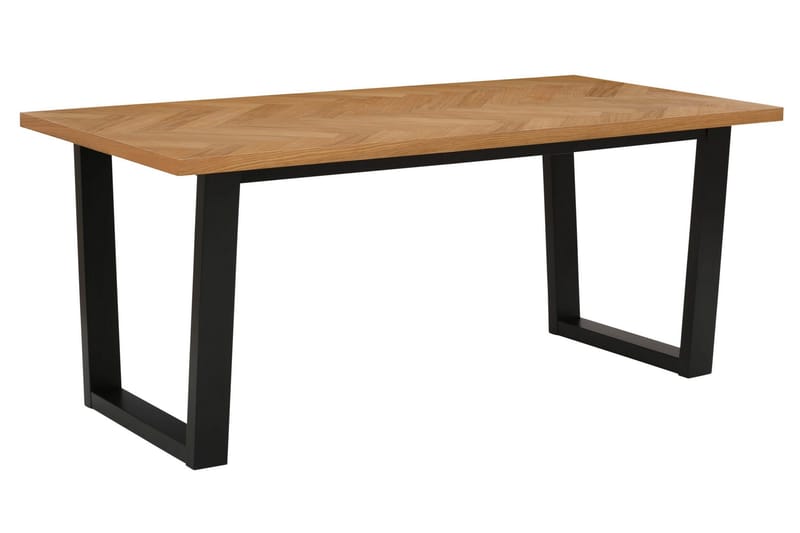 Pozzo Spisebord 180 cm - Natur/Sort - Spisebord og køkkenbord