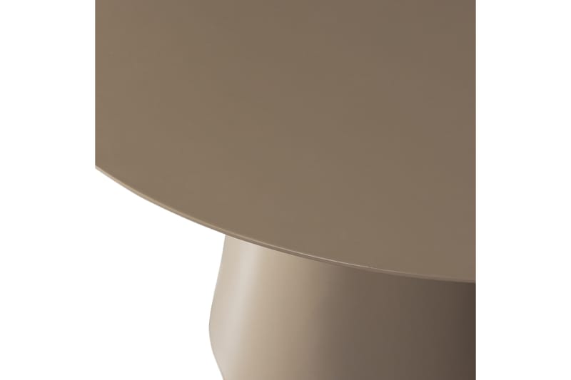 Prinka Rundt Spisebord 120 cm med Metaludseende - Beige - Møbler - Borde - Spisebord og køkkenbord