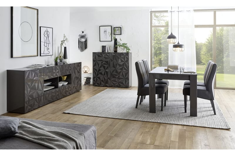 Prisma Spisebord 180 grå - Grå - Spisebord og køkkenbord