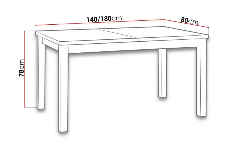 Puente I Matbord Manor House Vit - Møbler - Borde - Spisebord og køkkenbord