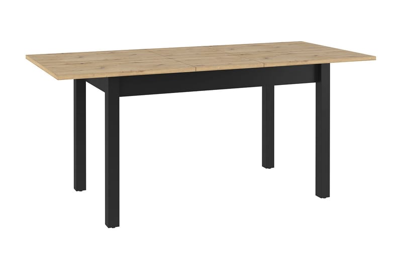 Quant Bord 84x140 cm - Eg/Sort - Spisebord og køkkenbord