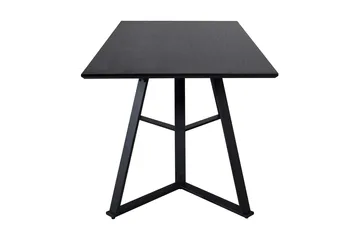 Rajadell Rektangulært Spisebord 180 cm med Mørkt Træ- og Metaludseende - Sort - Møbler - Borde - Spisebord og køkkenbord