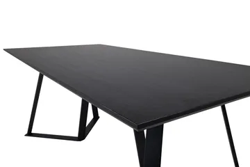Rajadell Rektangulært Spisebord 180 cm med Mørkt Træ- og Metaludseende - Sort - Møbler - Borde - Spisebord og køkkenbord