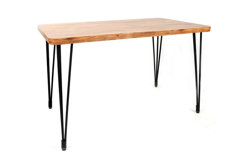Ramila Spisebord 120 cm - Valnød finér/Sort - Møbler - Borde - Spisebord og køkkenbord