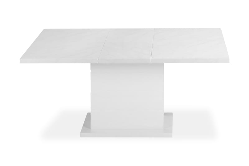 Ratliff Spisebord 120 cm Udvideligt - Marmor/Hvid - Spisebord og køkkenbord