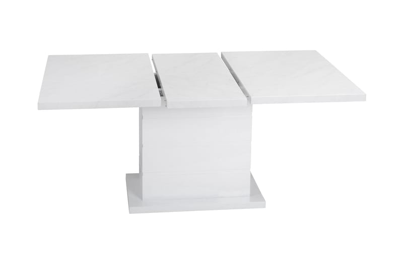 Ratliff Spisebord 120 cm Udvideligt - Marmor/Hvid - Møbler - Borde - Spisebord og køkkenbord