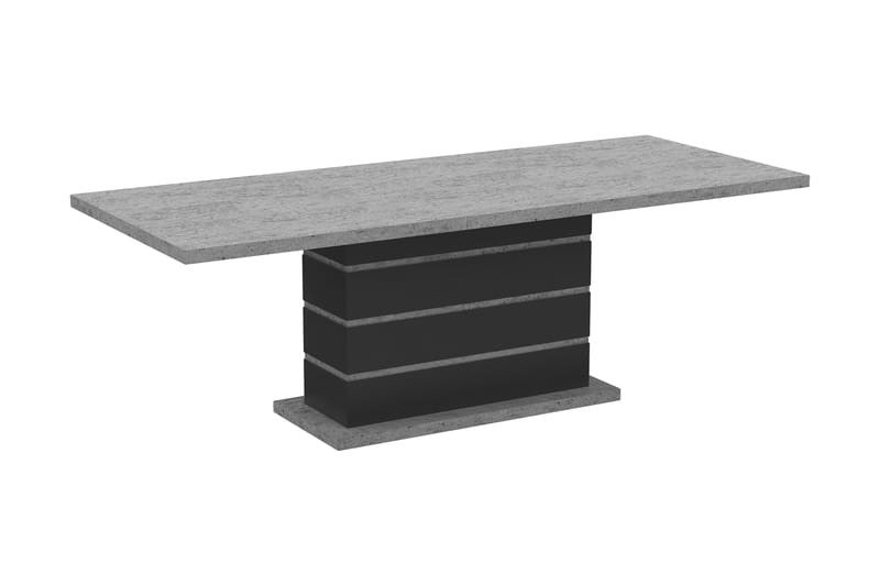 Ratliff Udvideligt Spisebord 180/220 cm - Grå/Sort - Spisebord og køkkenbord