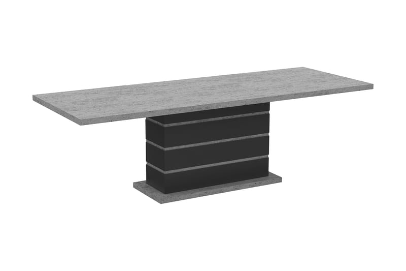 Ratliff Udvideligt Spisebord 200/240 cm - Grå/Sort - Spisebord og køkkenbord