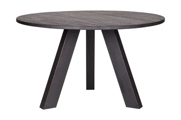 Reba Spisebord 129 cm Rund - Sort Eg - Møbler - Borde - Spisebord og køkkenbord