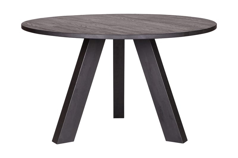Reba Spisebord 129 cm Rund - Sort Eg - Møbler - Borde - Spisebord og køkkenbord