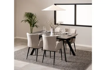 Renuka Spisebord 240x97 cm - Sort - Møbler - Borde - Spisebord og køkkenbord